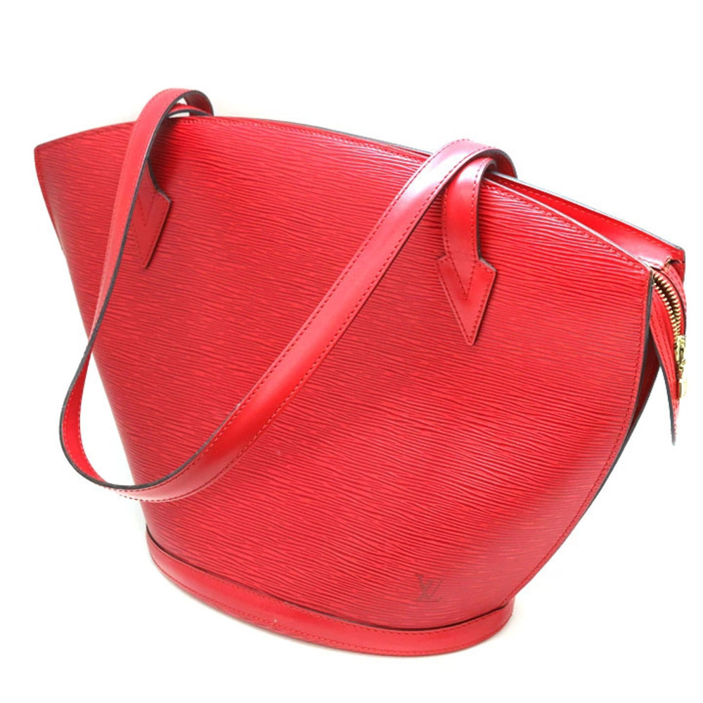 LOUIS VUITTON Saint Jacques Shopping Shoulder Bag Epi Leather Castilian Red